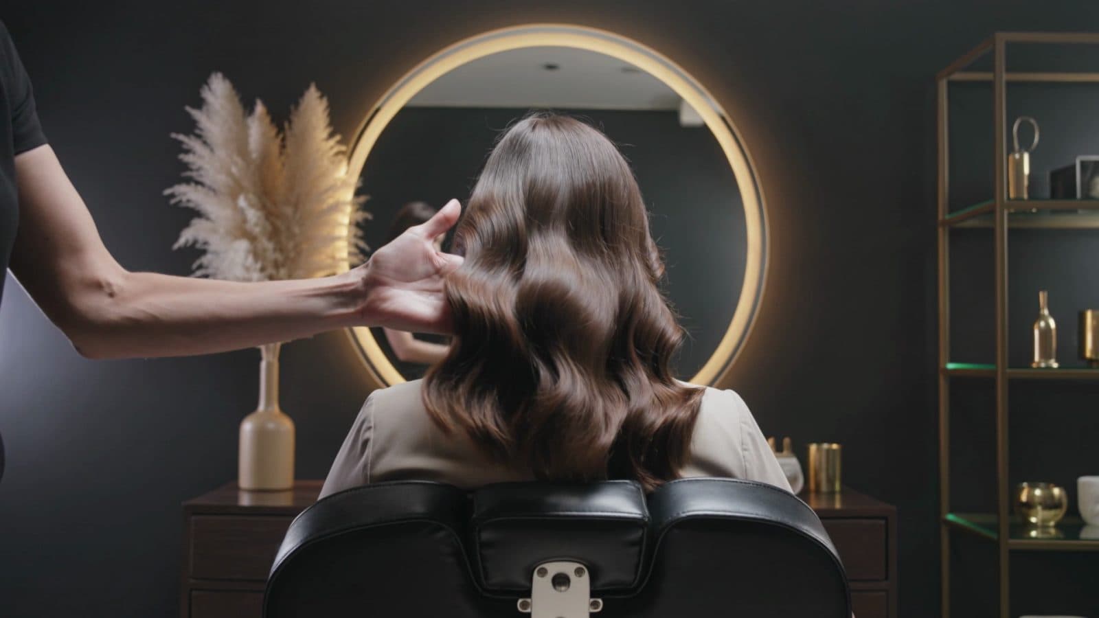 Salonlicht und Styling-Atmosphäre